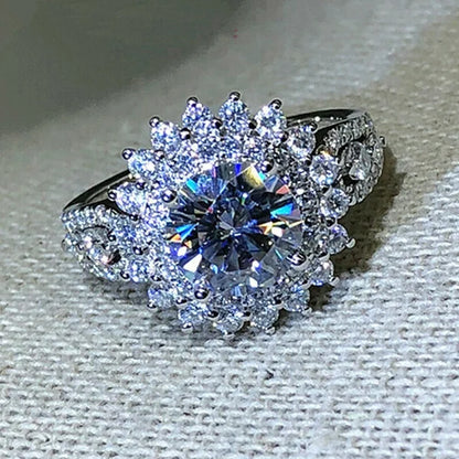 Exquisite Fashion Silver Color Engagement Rings