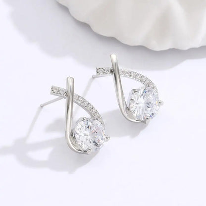 Fashion Cross Stud Earrings For Women